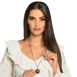 Pirátsky náhrdelník s lodným kormidlom